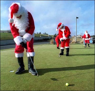 santa-golf