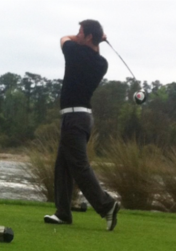 Garrett getting his swing on! - Southpaw